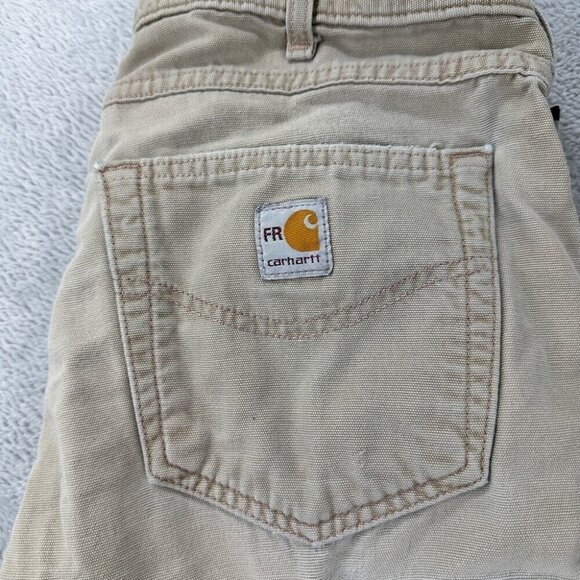 Carhartt FR Tan Cargo Pants Men’s Size 32 x 32 - 14806 - Picture 14 of 14
